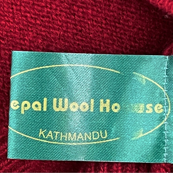 Ralph Lauren Santa Barbara Racquet Club Woolmark  Wool Burgundy Sweater L - Picture 6 of 7